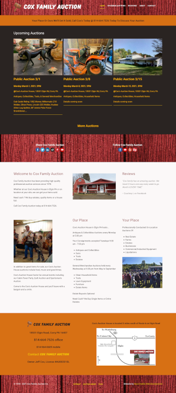 Cox Family Auction
